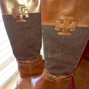 Tory Burch Riding Boot Leather/Wool